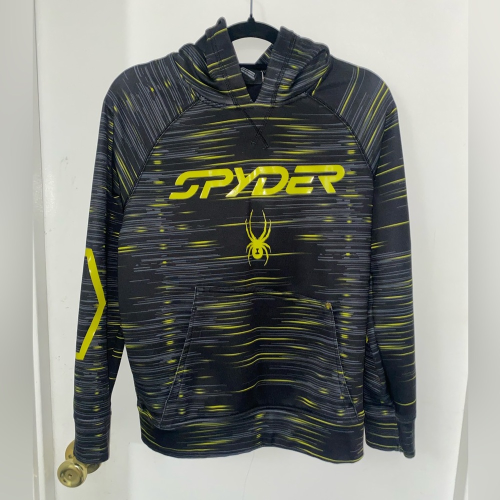 Spyder | Youth Medium Hoodie | Black Yellow